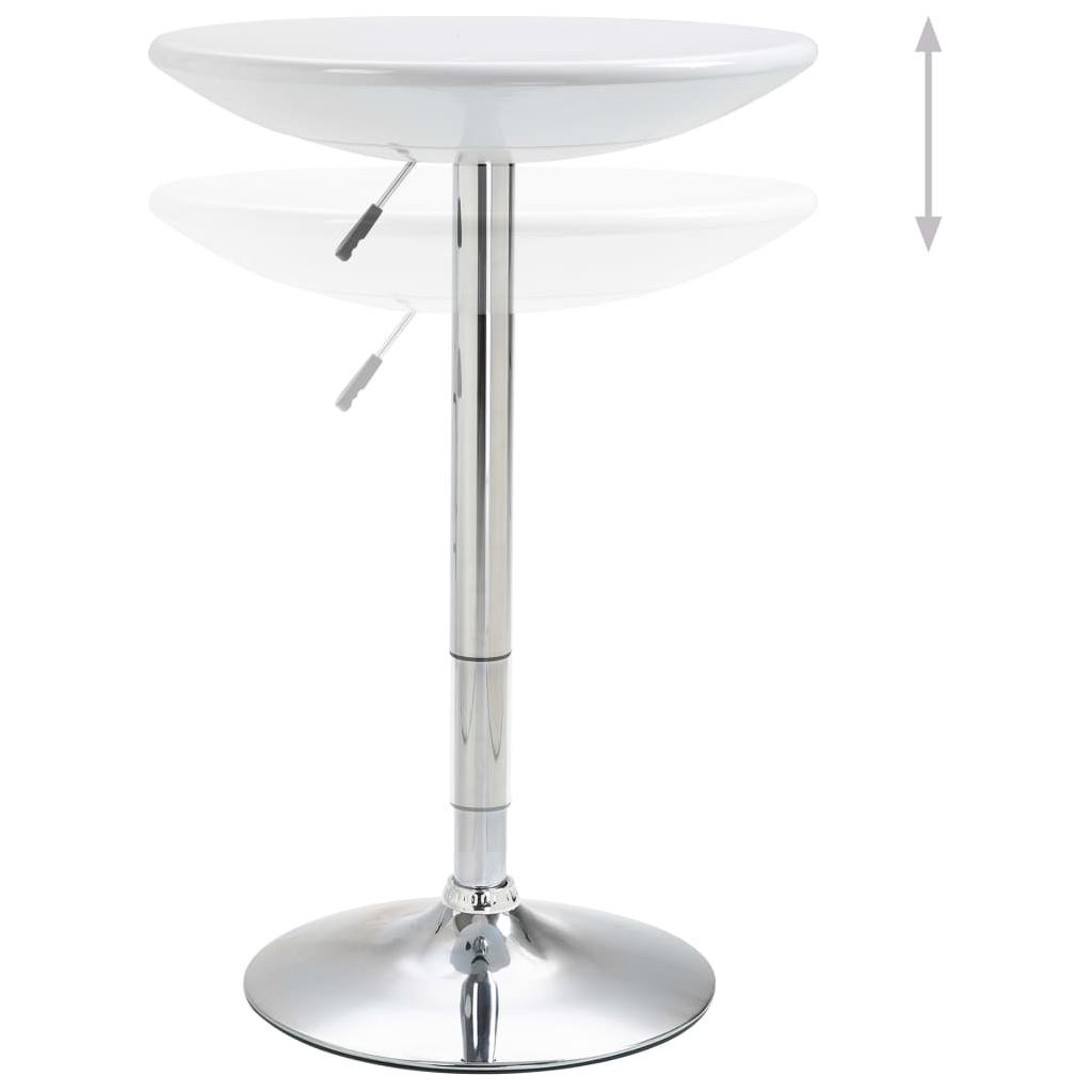 Baro stalas, baltos spalvos, ABS plastikas, 60 cm skersmens