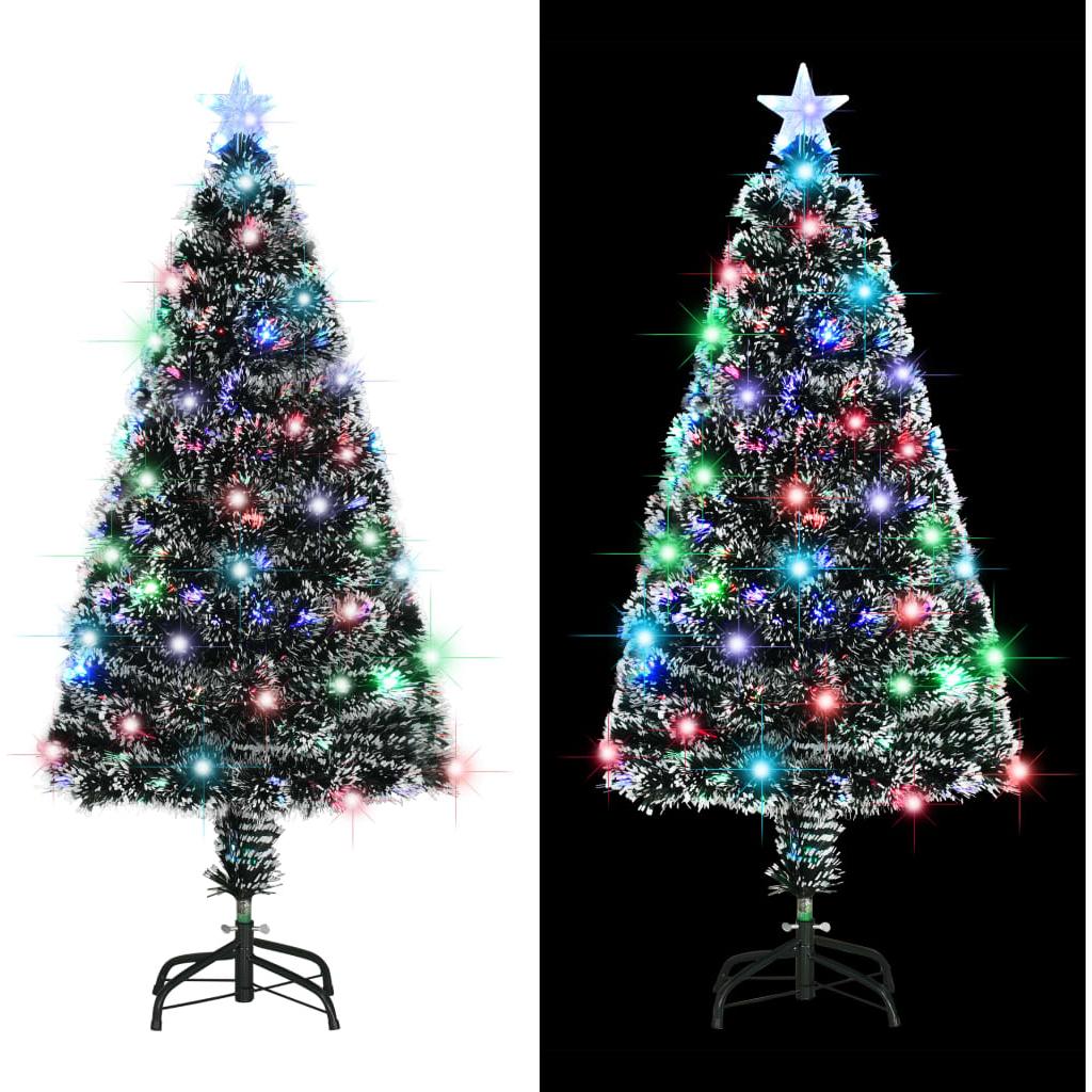 Dirbtinė Kalėdų eglutė su stovu/LED lemp., 120 cm, 135 šakos
