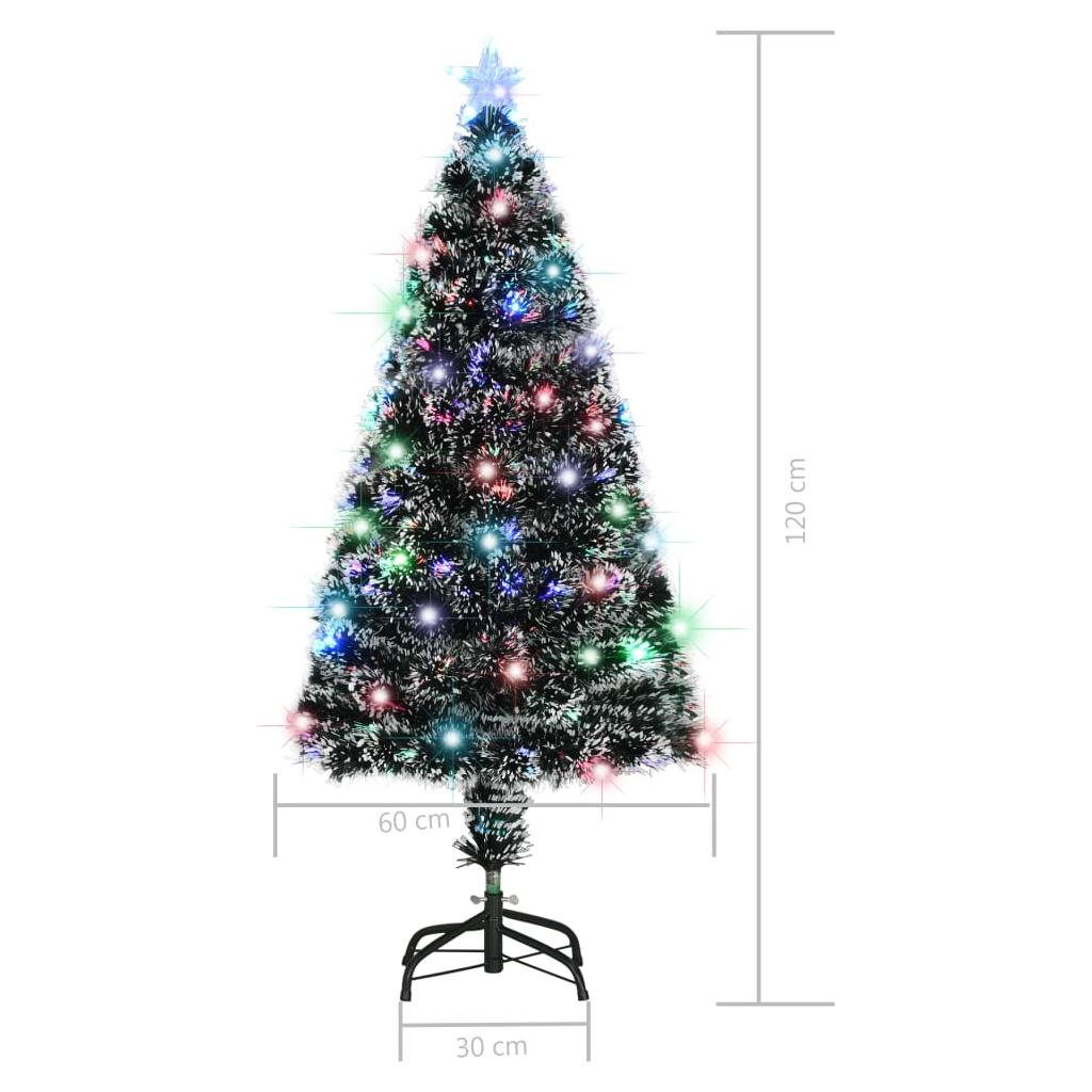 Dirbtinė Kalėdų eglutė su stovu/LED lemp., 120 cm, 135 šakos