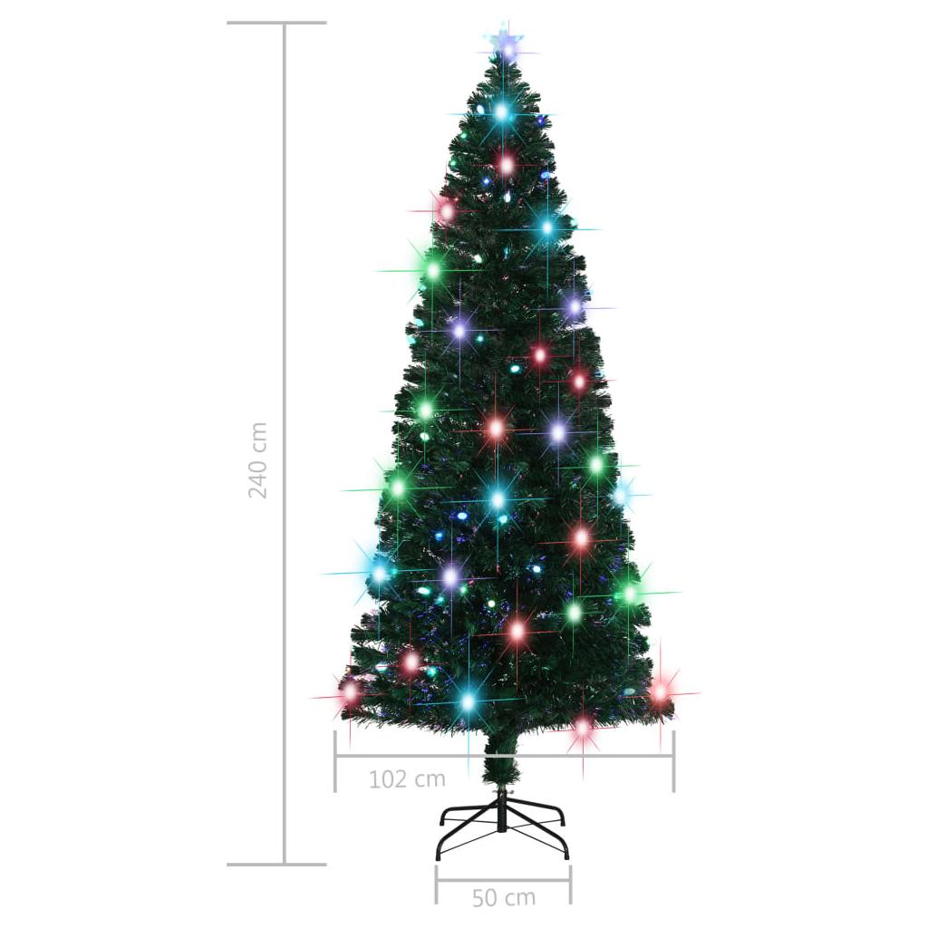 Dirbtinė Kalėdų eglutė su stovu/LED lemp., 240 cm, 380 šakų
