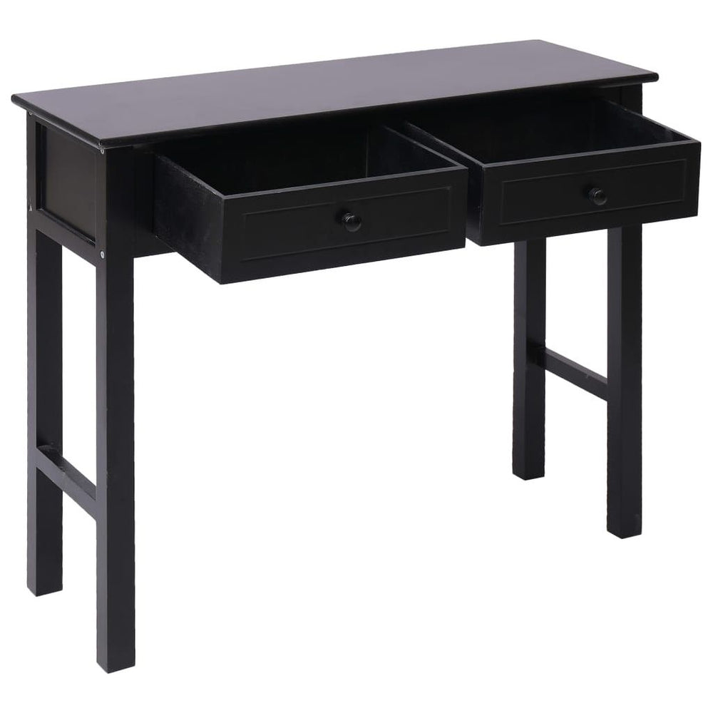 Konsolinis staliukas, juodos spalvos, 90x30x77 cm, mediena