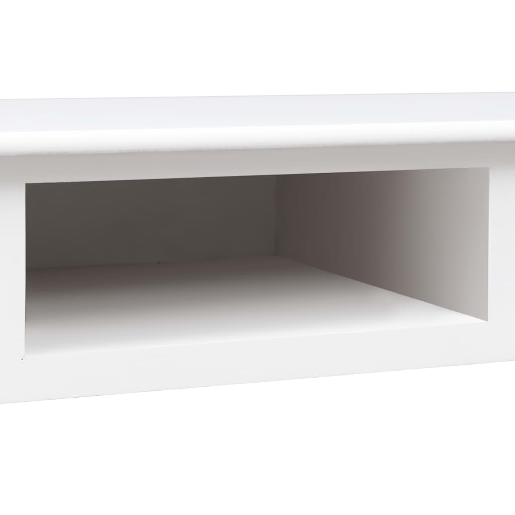 Rašomasis stalas, baltos spalvos, 110x45x76 cm, mediena