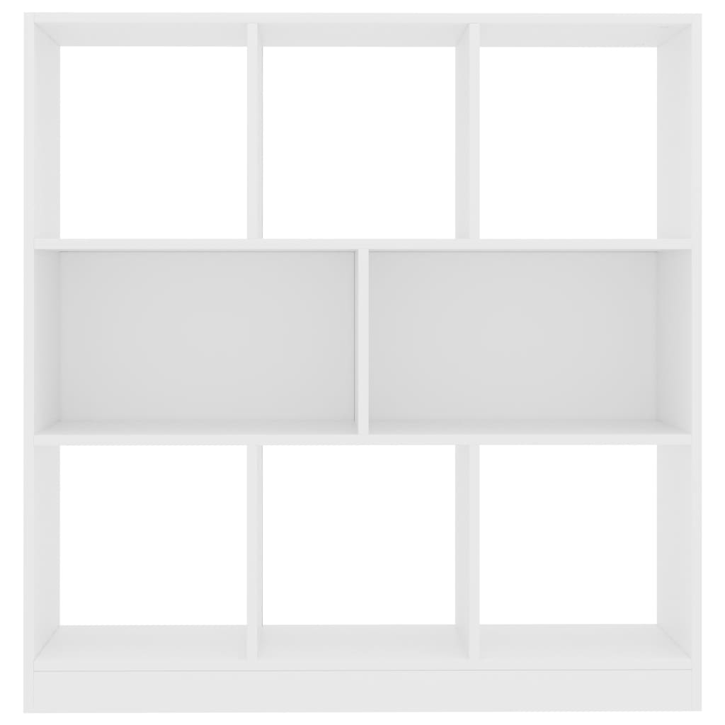 Spintelė knygoms, baltos spalvos, 97,5x29,5x100 cm, MDP