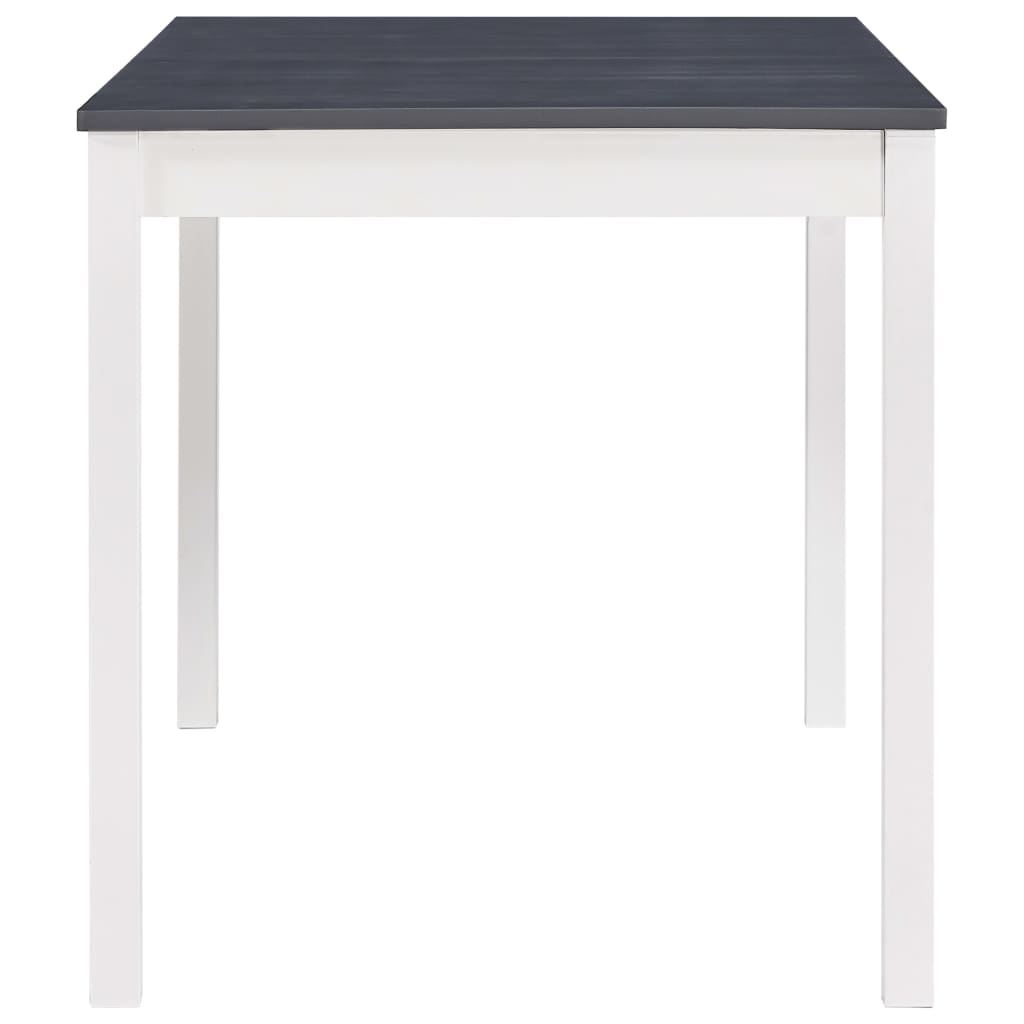 Valgom. stalas, balt. ir pilk. sp., 140x70x73cm, puš. med. mas.