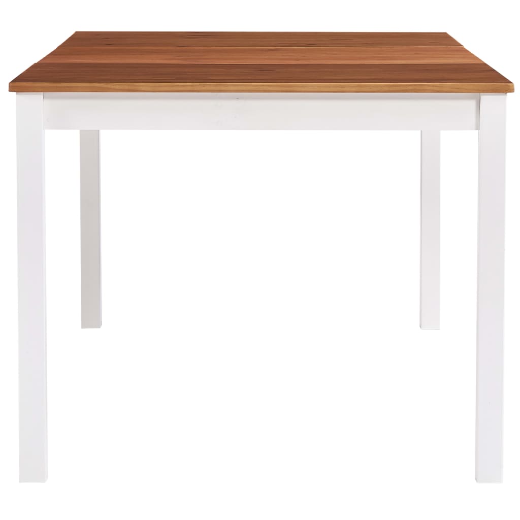 Valgom. stalas, balt. ir rud. sp., 180x90x73cm, puš. med. mas.