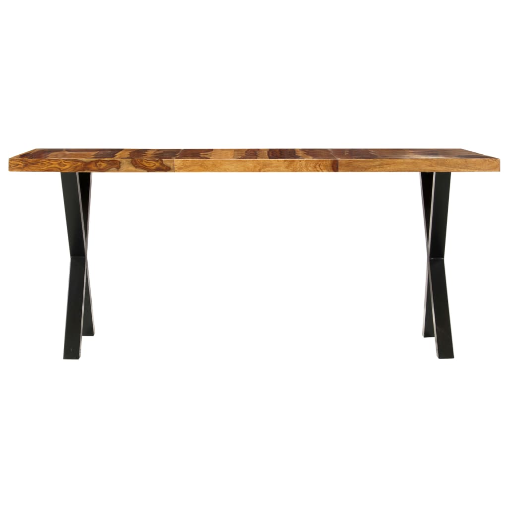 Valgomojo stalas, 180x90x76 cm, rausv. dalb. med. masyvas