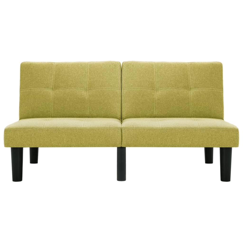Dvivietė sofa, žalios spalvos, audinys
