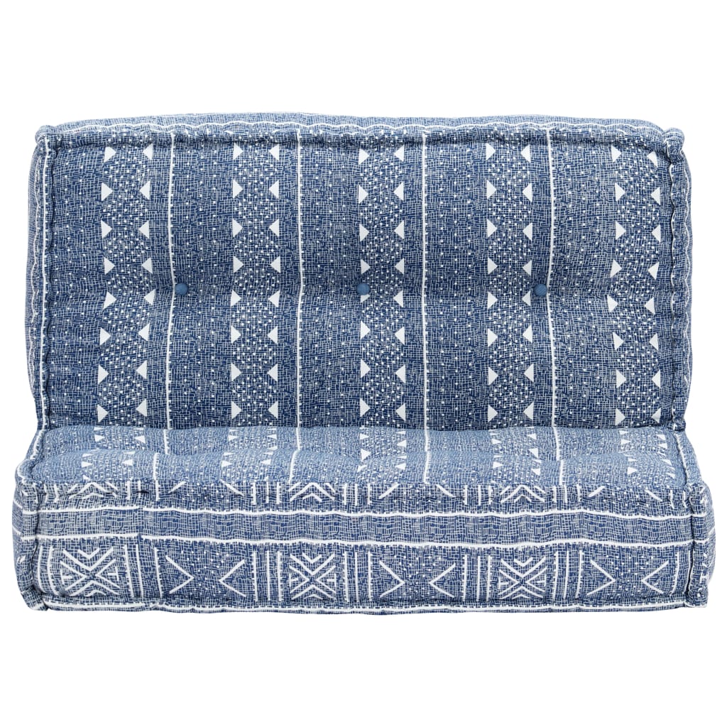 Sofa, indigo spalvos, 120x120x20 cm, audinys