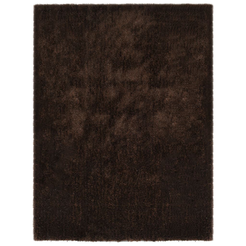 Shaggy tipo kilimėlis, rudos spalvos, 140x200 cm