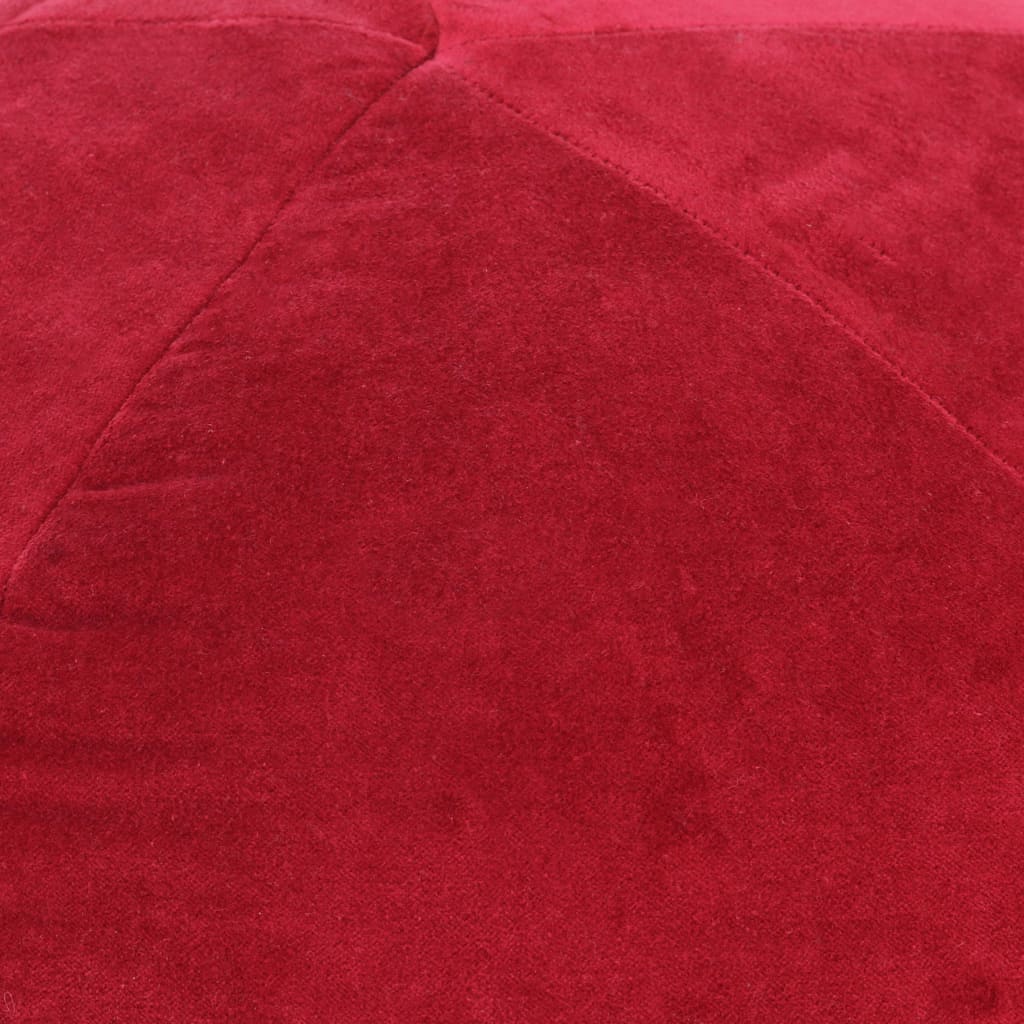 Pufas, raudonos spalvos, 50x35cm, medvilnės aksomas