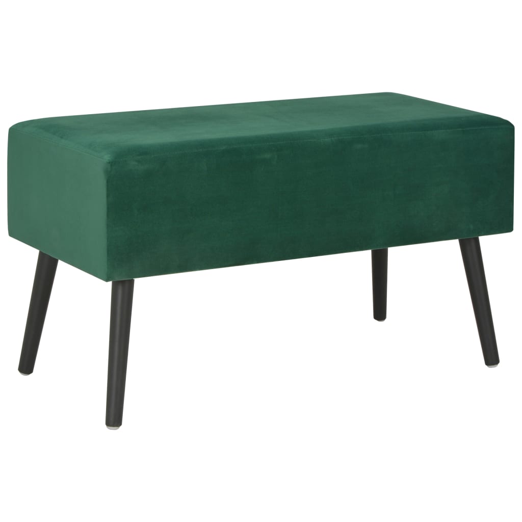 Suoliukas su stalčiais, žalios spalvos, 80 cm, aksomas