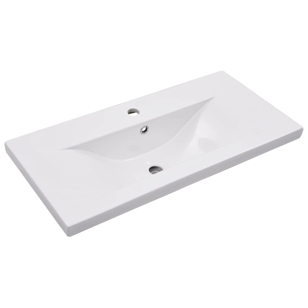 Įmontuojamas praustuvas, baltas, 81x39,5x18,5cm, keramika