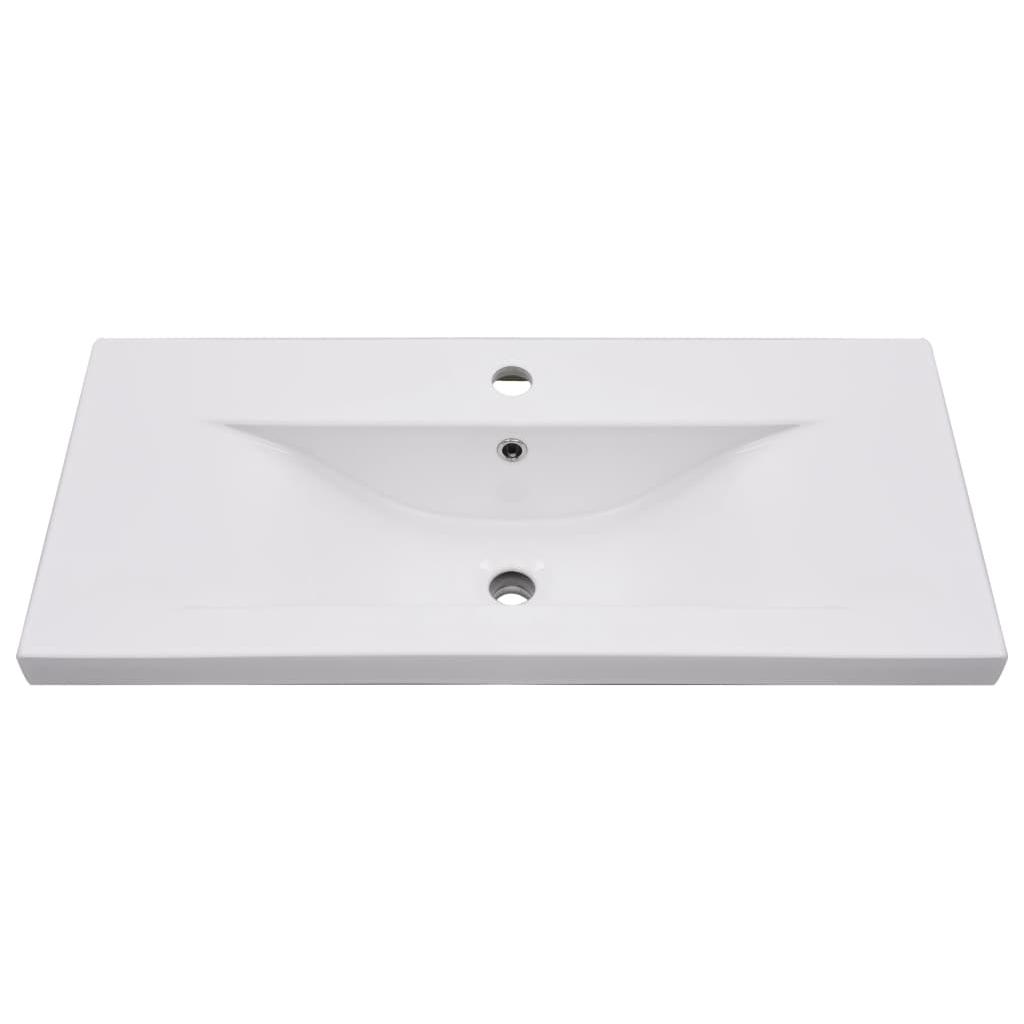 Įmontuojamas praustuvas, baltas, 81x39,5x18,5cm, keramika