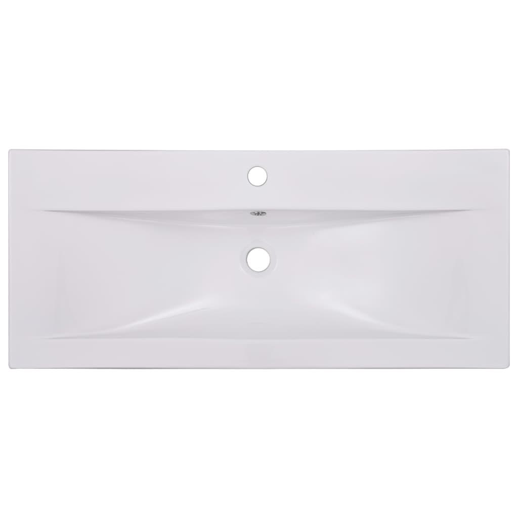 Įmontuojamas praustuvas, baltas, 91x39,5x18,5cm, keramika
