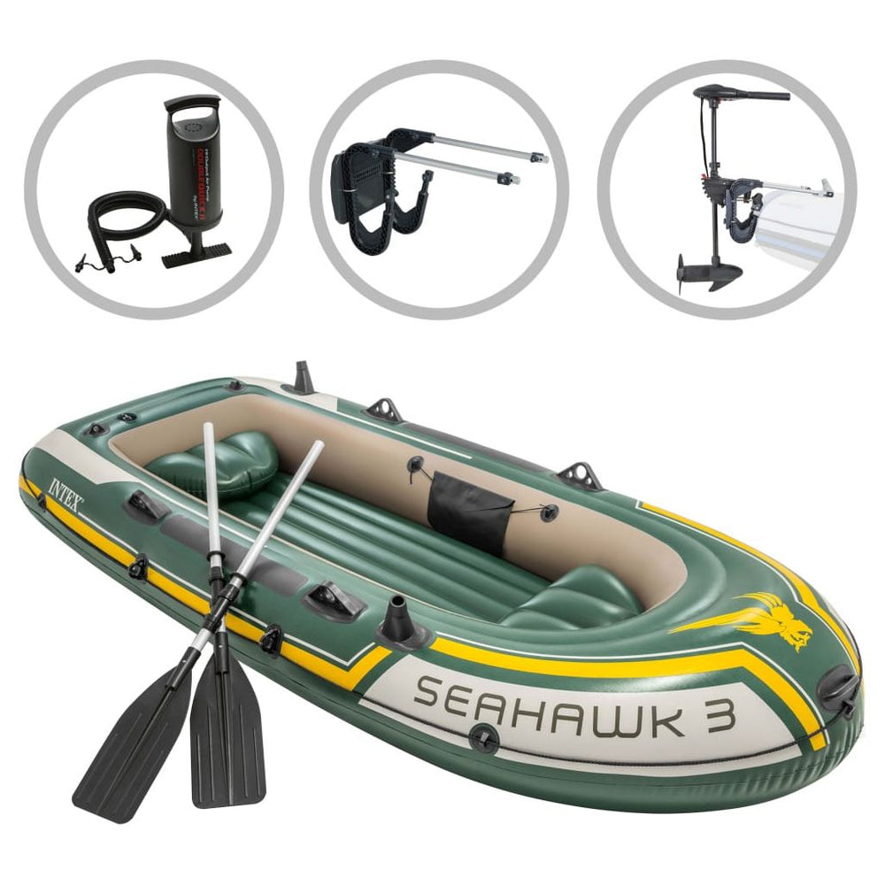 Intex Pripuč. valties rink. Seahawk 3 su velk. varikliu ir laikikl.
