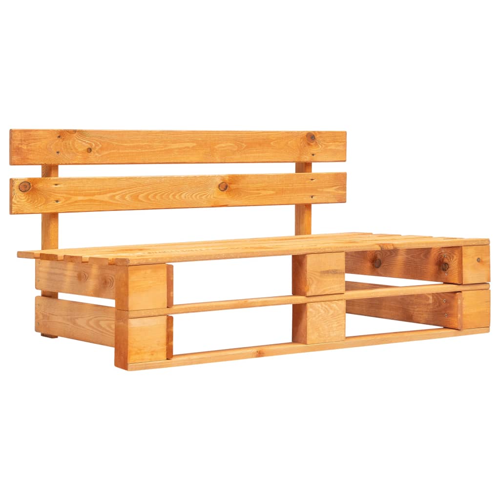 Sodo sofa iš palečių su smėl. sp. pagalvėlėmis, FSC pušies med.