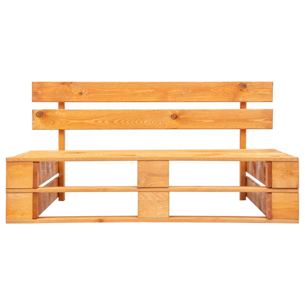 Sodo sofa iš palečių su smėl. sp. pagalvėlėmis, FSC pušies med.
