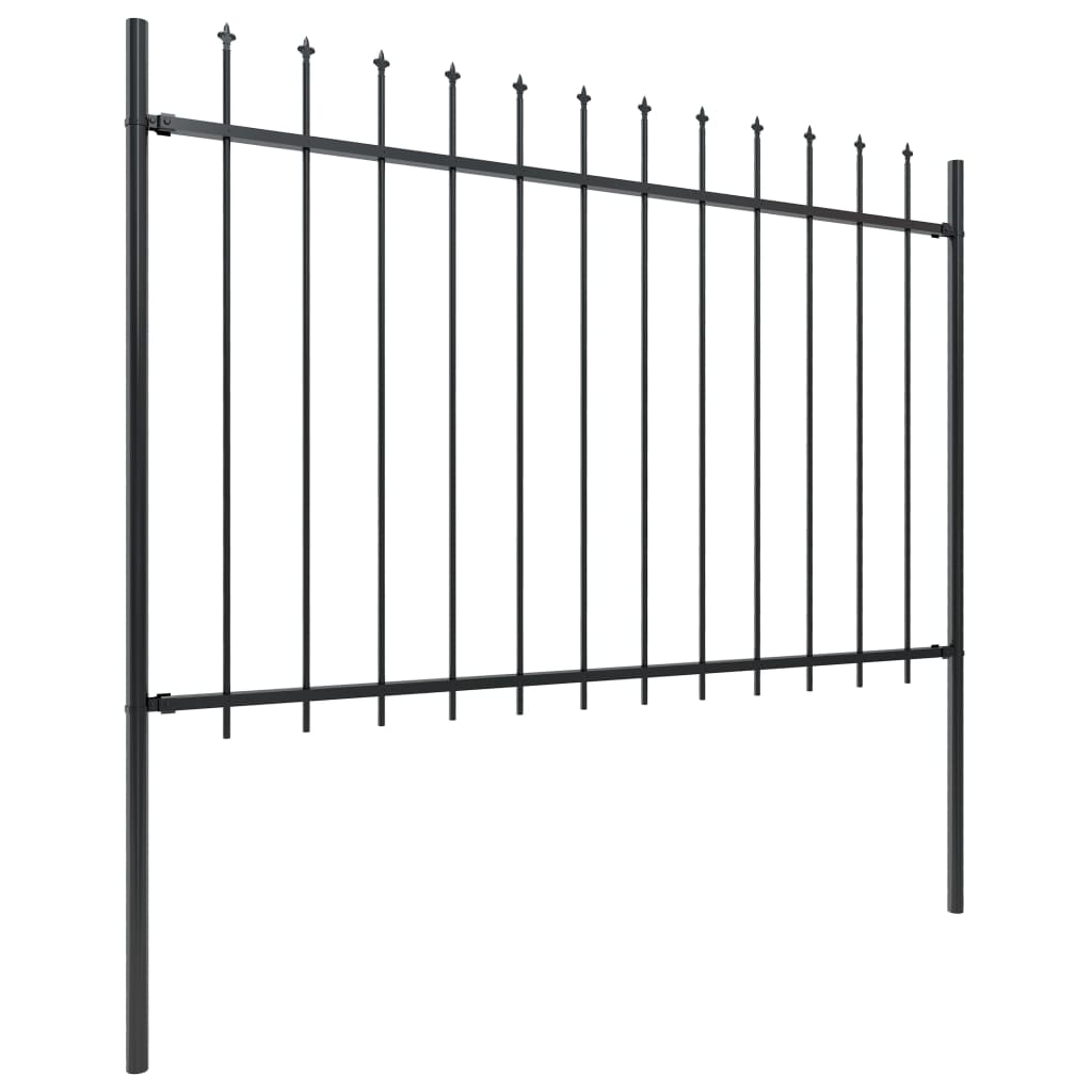 Sodo tvora su iečių viršugal., juoda, 10,2x1,2m, plienas