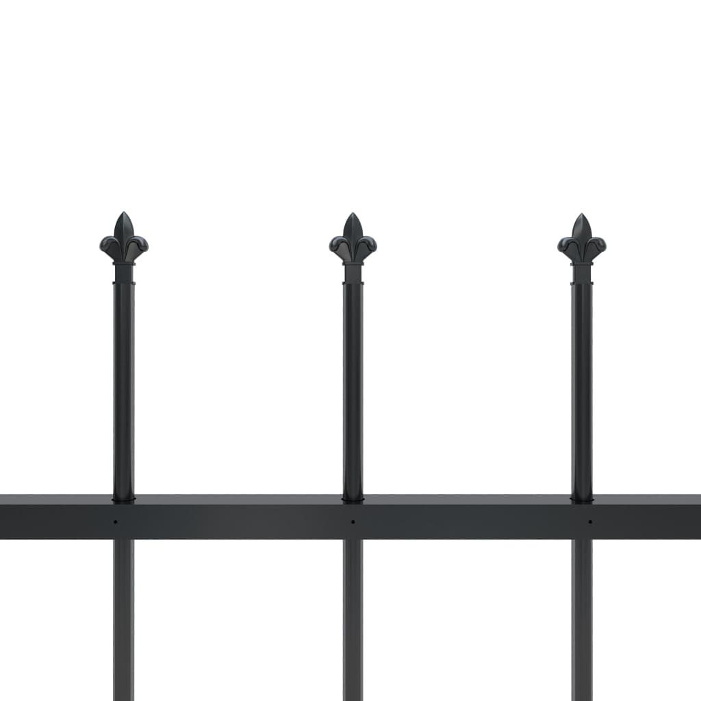 Sodo tvora su iečių viršugal., juoda, 10,2x1,2m, plienas