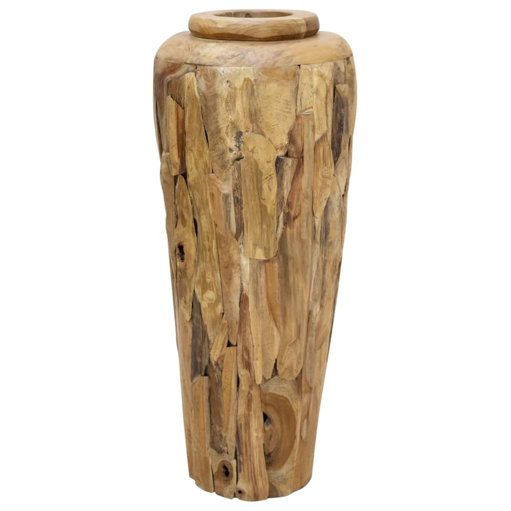 Dekoratyvinė vaza, 40x100cm, tikmedžio medienos masyvas