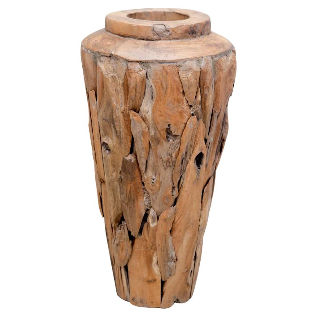 Dekoratyvinė vaza, 40x60cm, tikmedžio medienos masyvas