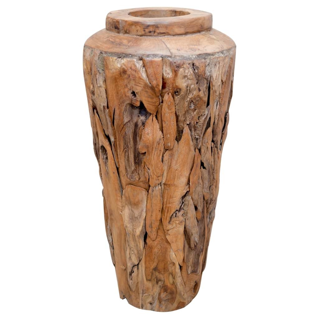 Dekoratyvinė vaza, 40x60cm, tikmedžio medienos masyvas