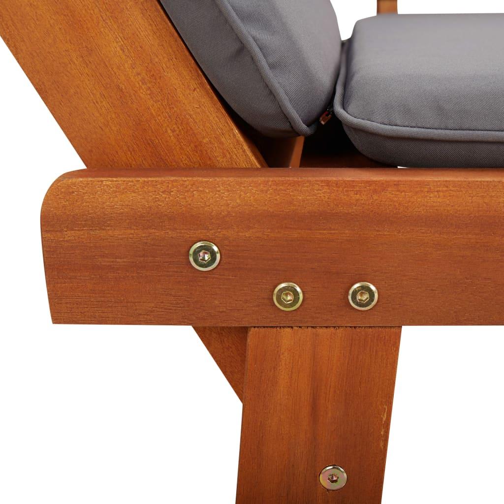 2-1 Sodo sofa su pagalvėmis, 190cm, akacijos medienos masyvas