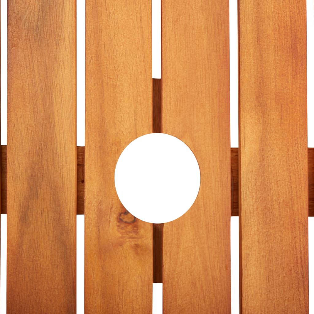 Sodo stalas, 150x90x74cm, akacijos medienos masyvas