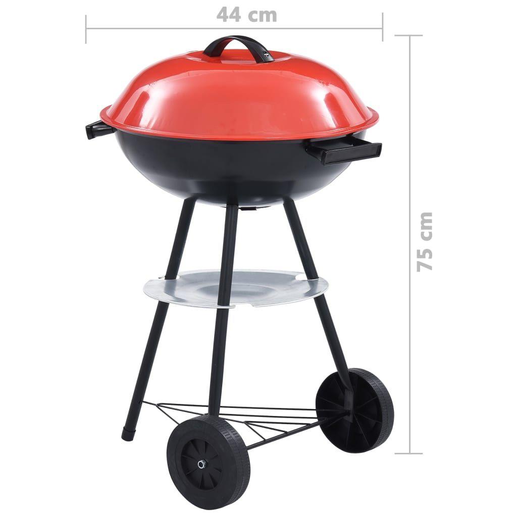 Nešiojama apvali kepsninė su ratukais, 44 cm, XXL