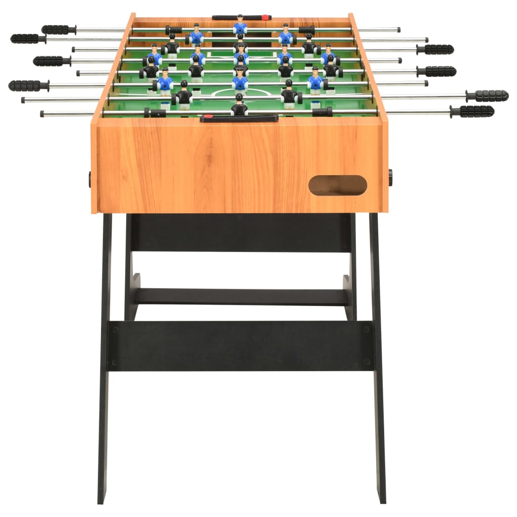 Sulankstomas stalo futbolo stalas, 121x61x80cm, šviesiai rudas