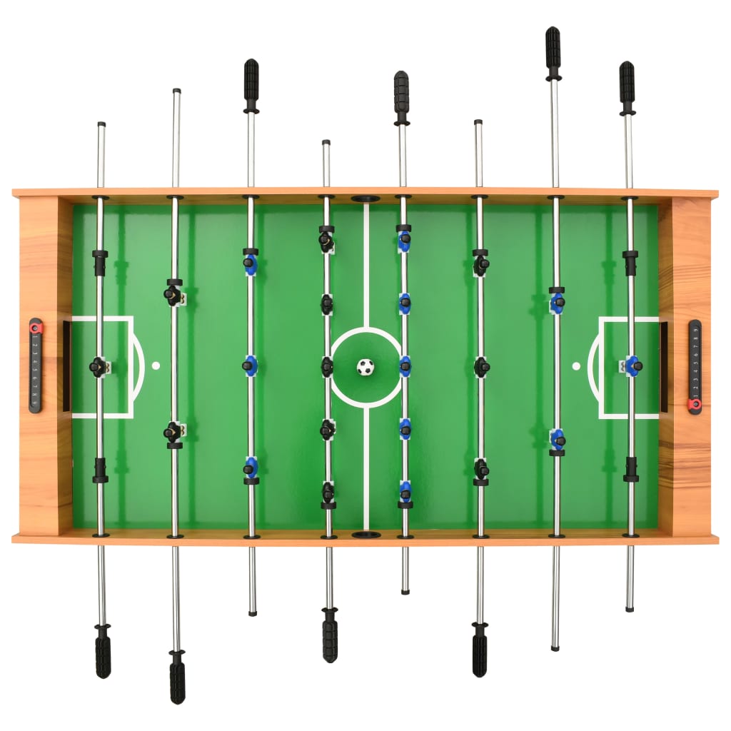Sulankstomas stalo futbolo stalas, 121x61x80cm, šviesiai rudas