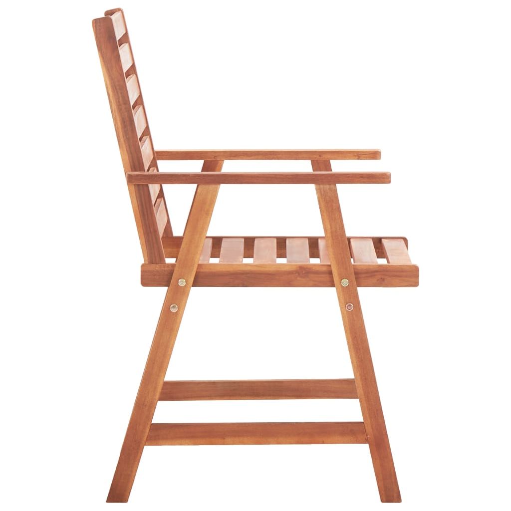 Lauko valgomojo kėdės, 2vnt., akacijos medienos masyvas