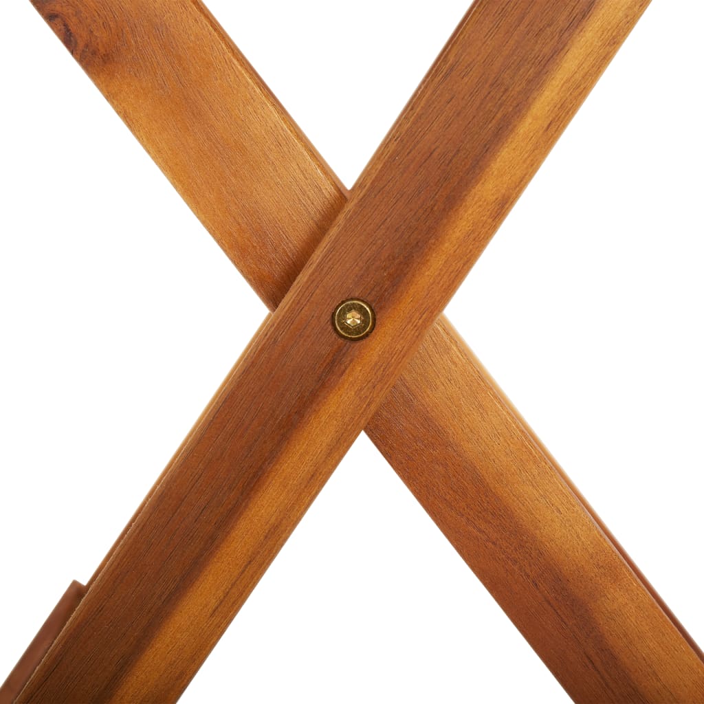 Sulankstomas sodo stalas, 60x75cm, akacijos medienos masyvas