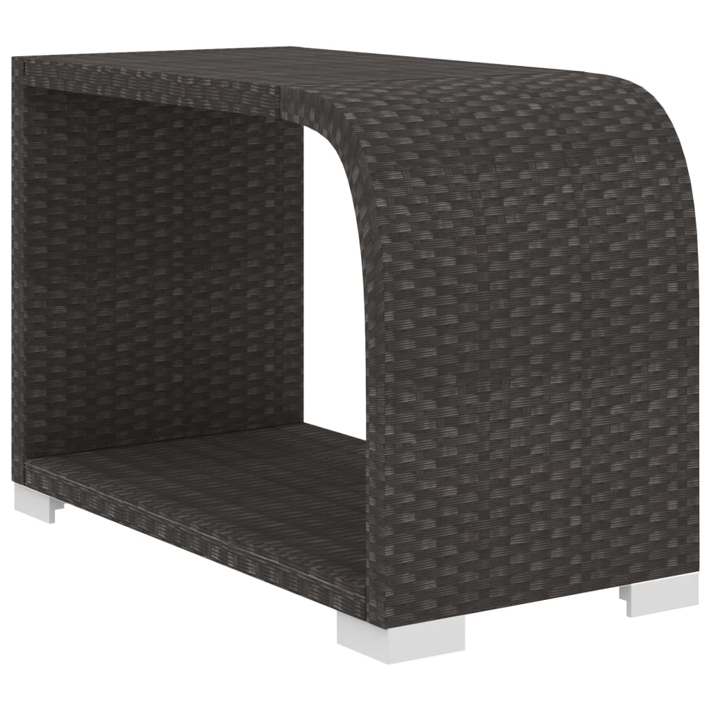 Sodo baldų komplektas su pagalvėlėmis, 8 dalių, juodas, ratanas