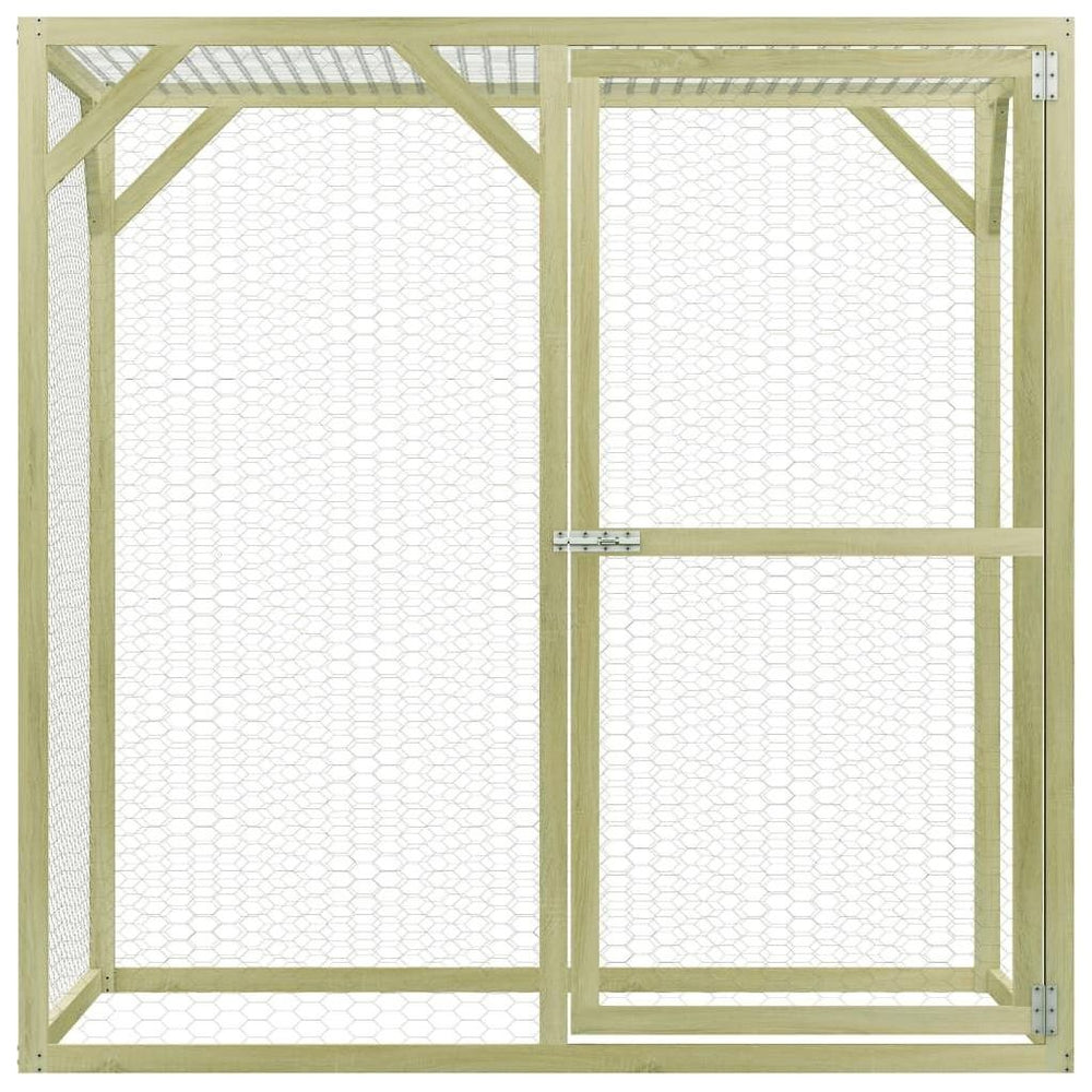 Narvas viščiukams, 1,5x1,5x1,5 m, FSC impregnuota pušies med.