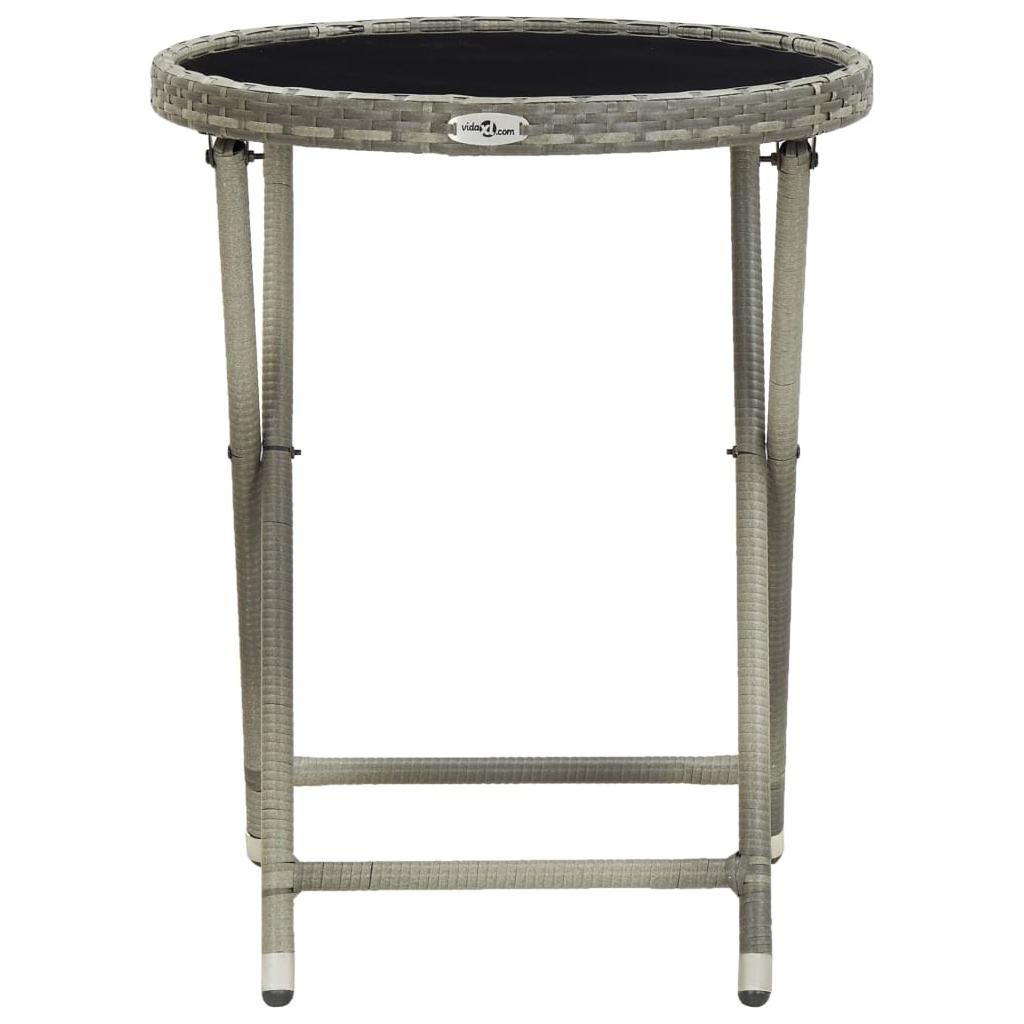 Arbatos staliukas, pilkos spalvos, 60cm, grūdintas stiklas