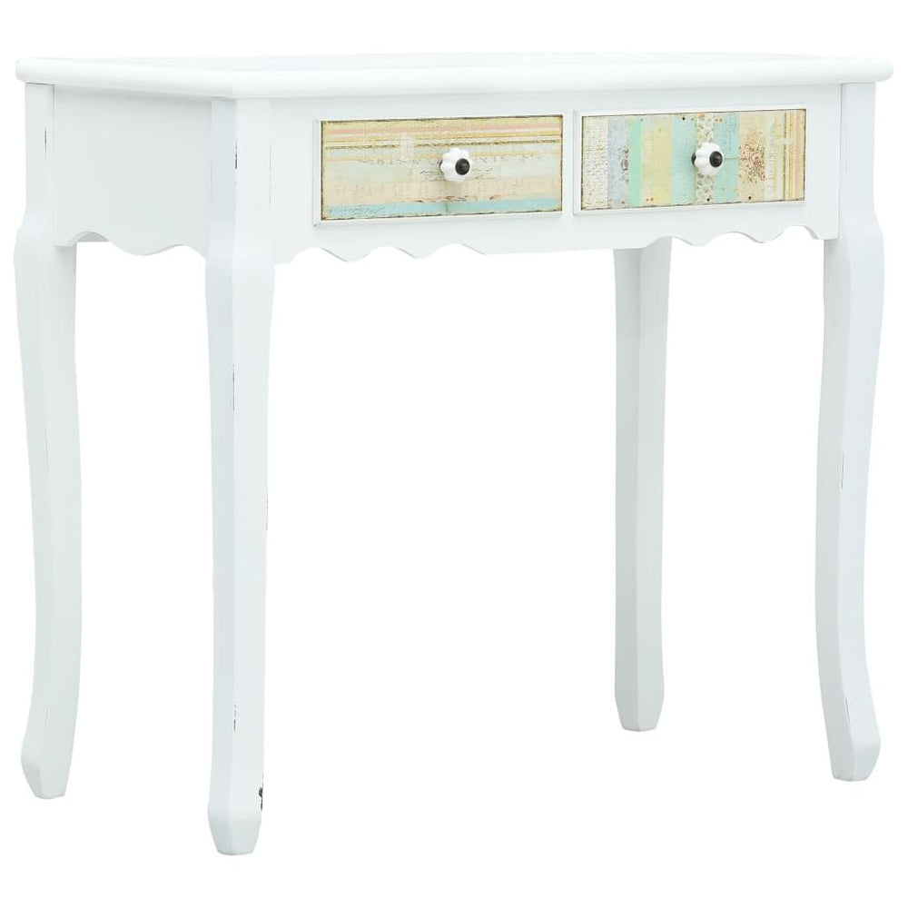 Konsolinis staliukas, baltos spalvos, 80x40x74 cm, mediena