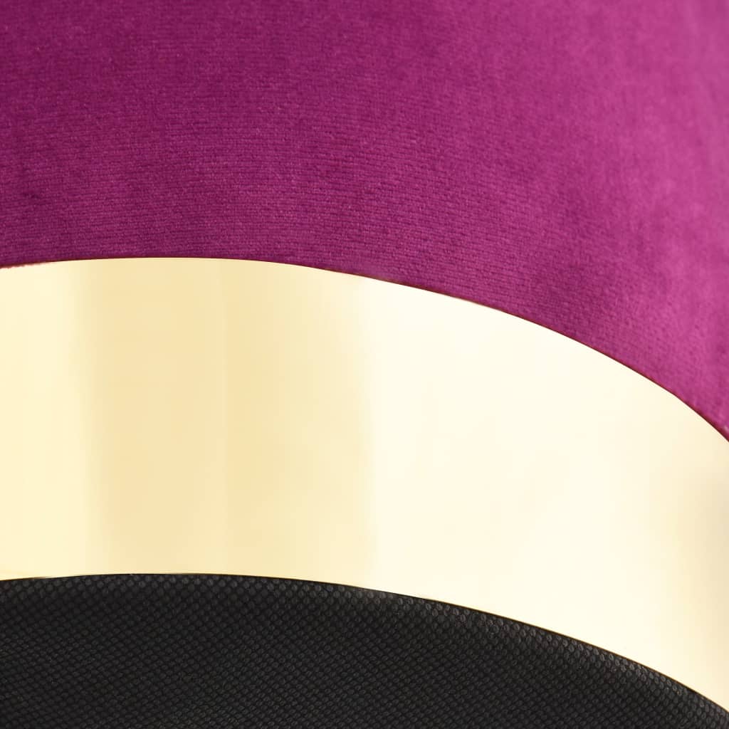 Taburetė, violetinės ir auksinės spalvos, aksomas