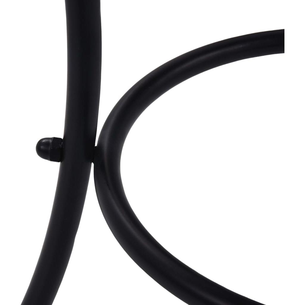 Mozaikinis bistro staliukas, juoda ir balta, 60cm, keramika