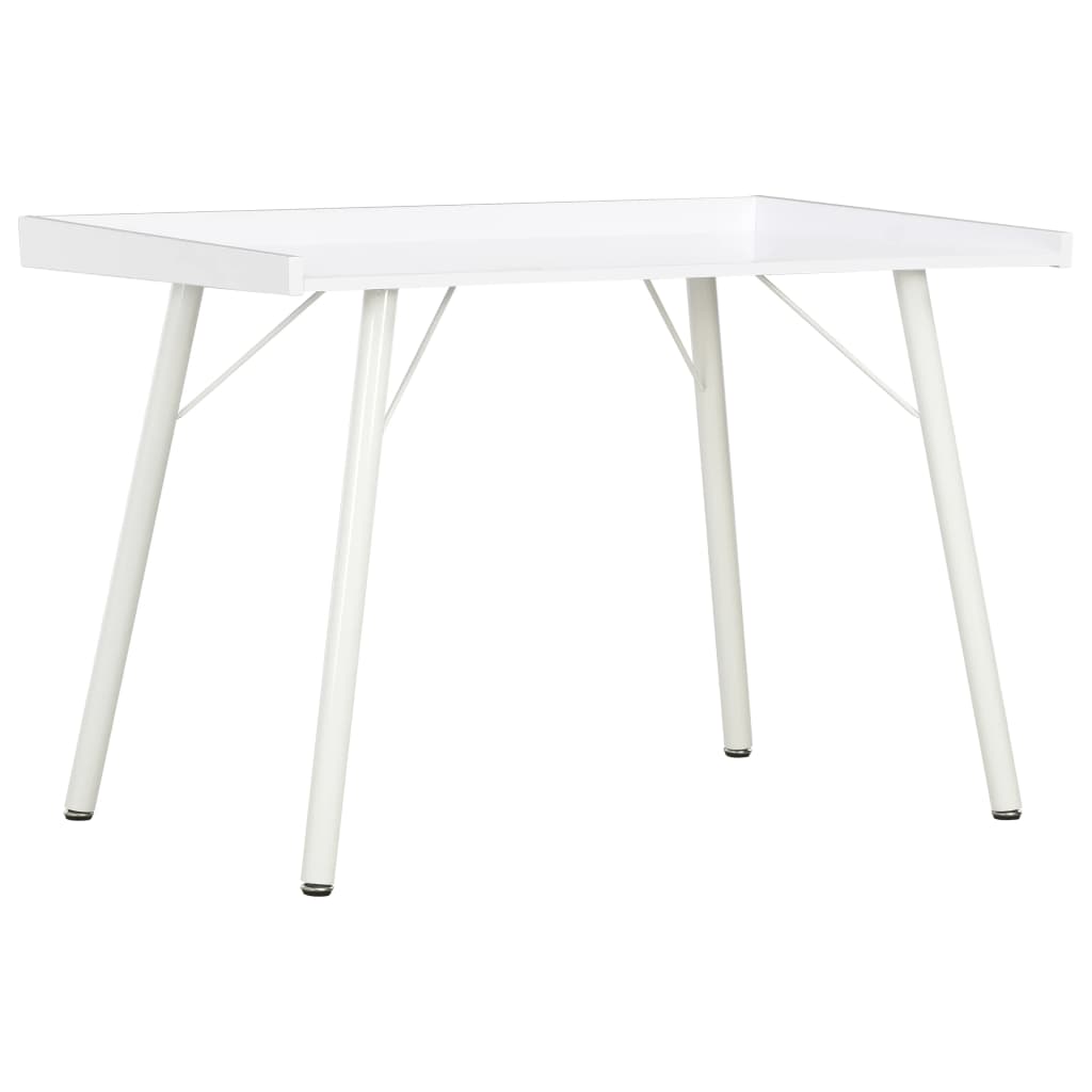 Rašomasis stalas, baltos spalvos, 90x50x79cm