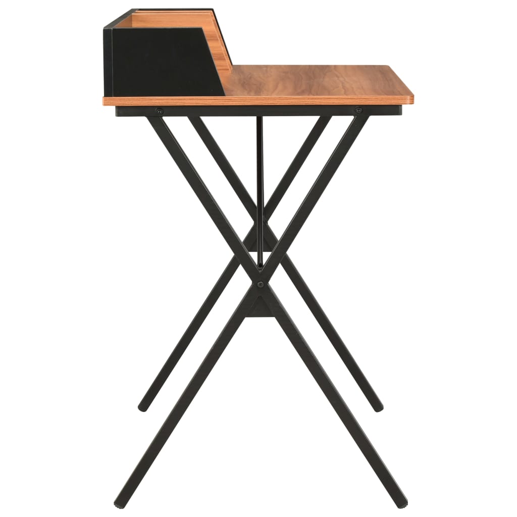Rašomasis stalas, juodos ir rudos spalvos, 80x50x84cm