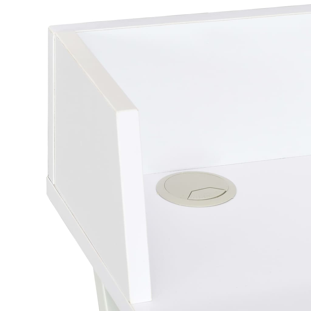 Rašomasis stalas, baltos spalvos, 80x50x84cm