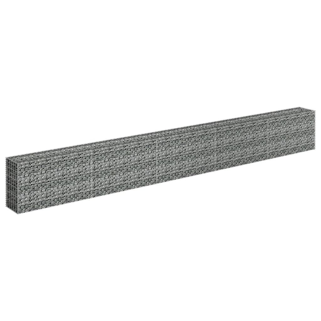 Gabiono vazonas, 450x30x60cm, galvanizuotas plienas