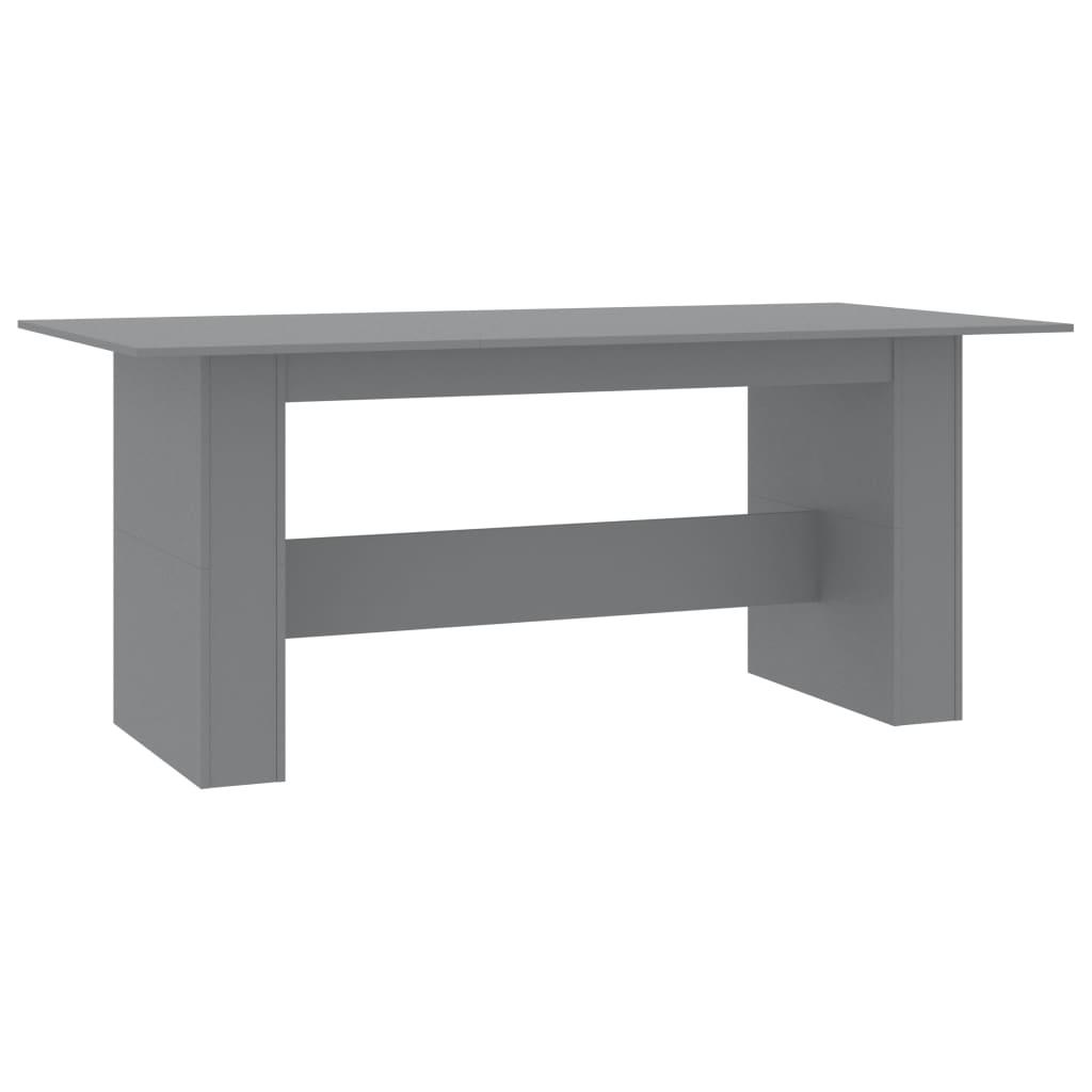 Valgomojo stalas, pilkos spalvos, 180x90x76 cm, MDP