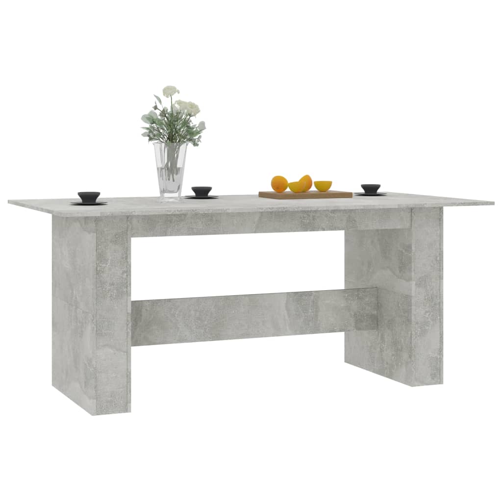 Valgomojo stalas, betono pilkos spalvos, 180x90x76cm, MDP