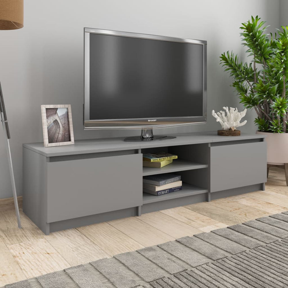 Televizoriaus spintelė, pilkos spalvos, 140x40x35,5cm, MDP