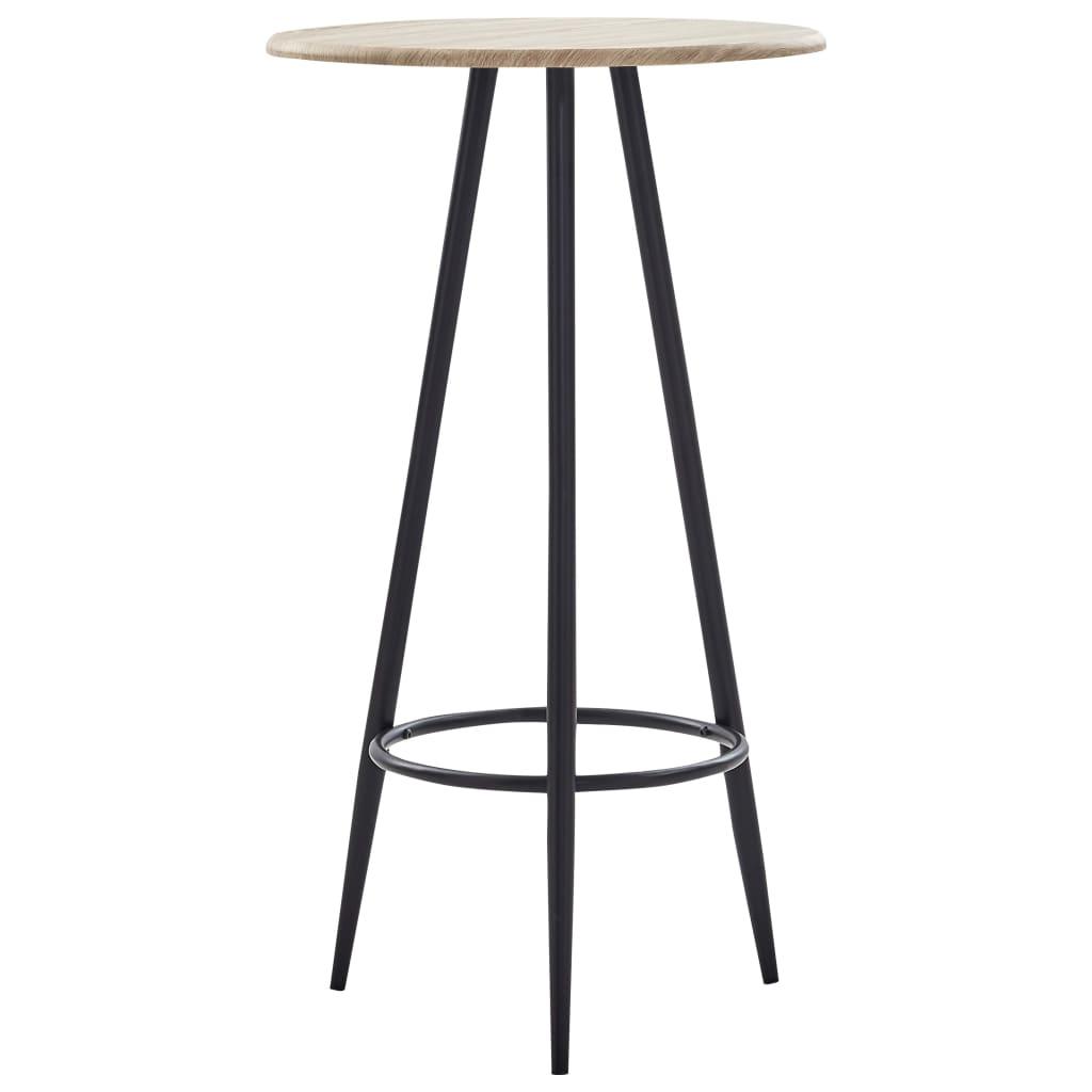 Baro stalas, ąžuolo spalvos, 60x107,5cm, MDF