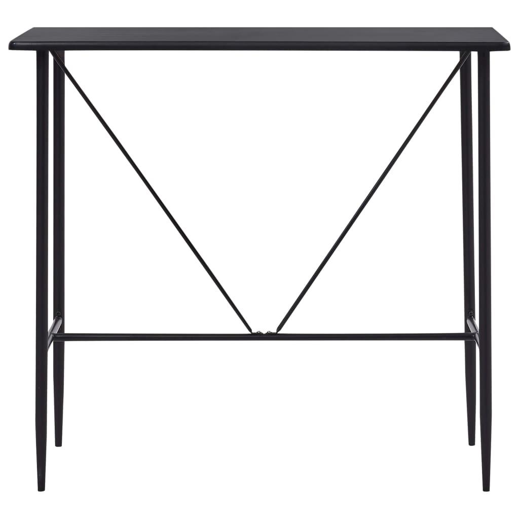 Baro stalas, juodos spalvos, 120x60x110cm, MDF