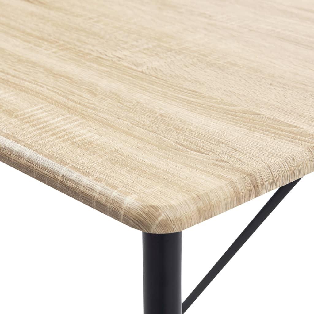 Baro stalas, ąžuolo spalvos, 120x60x110cm, MDF