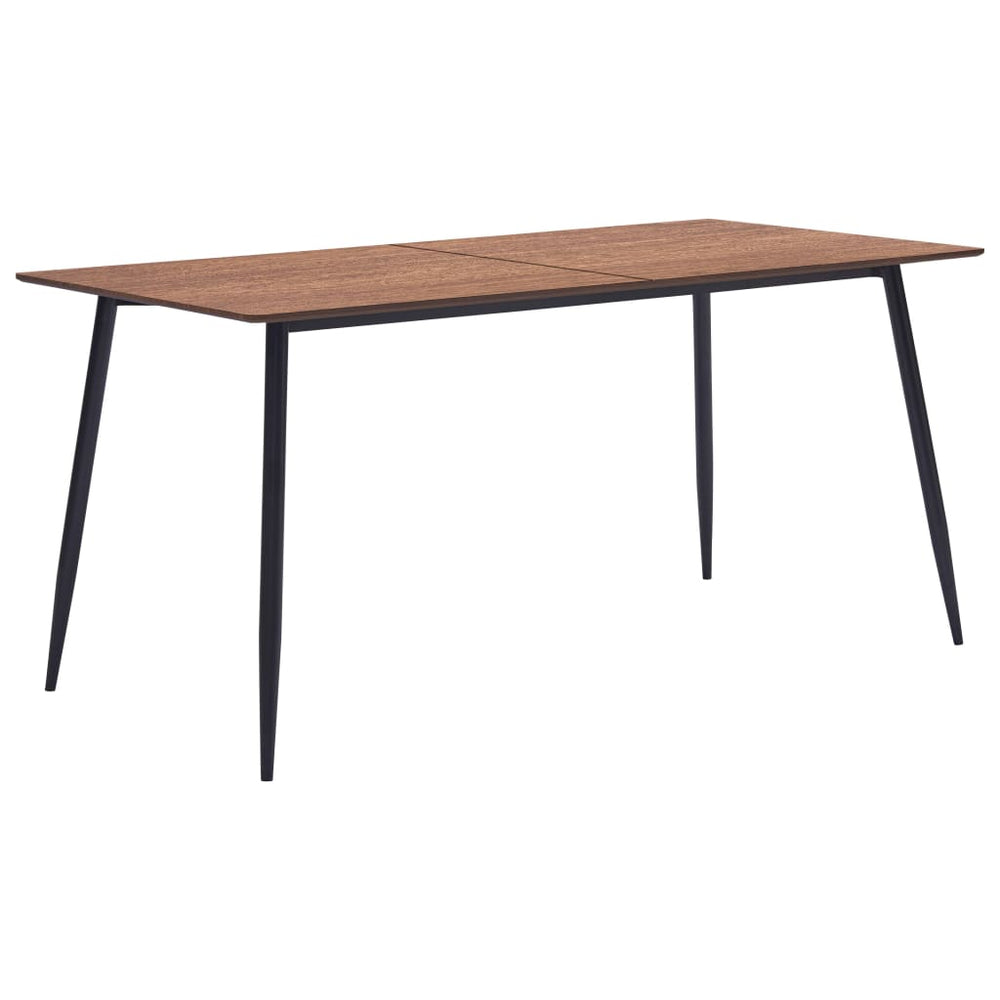 Valgomojo stalas, rudos spalvos, 140x70x75cm, MDF